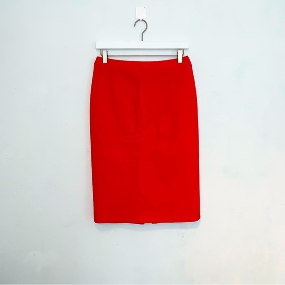 Andrew GN Wool Pencil Skirt in Red size EU 40 - Picture 1 of 8